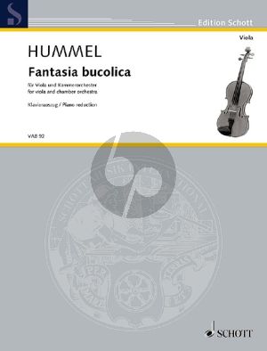 Hummel Fantasia bucolica Viola and Chamber Orchestra (piano red.)