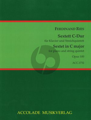 Ries Sextett C-Dur Op.100 Klavier-2 Vi.-Va.-Vc.-Kb. (Part./Stimmen)
