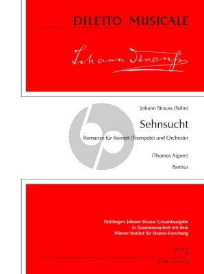 Strauss Sehnsucht Romanze für Flügelhorn (Trompete) und Orchester Partitur (Thomas Aigner)