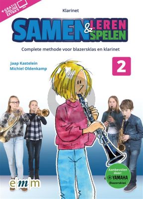 Kastelein-Oldenkamp Samen Leren & Samenspelen 2 Klarinet (Boek met Audio online)