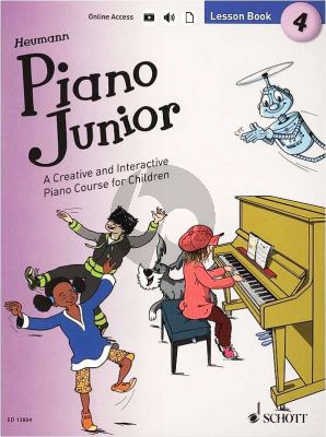 Heumann Piano Junior Lesson Book 4 (Book with Audio online)