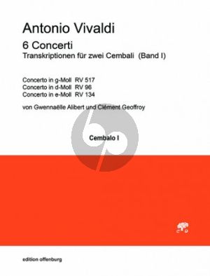 Vivaldi 6 Concerti Band 2 2 Cembali (transcr. Gwennaelle Alibert und Clément Geoffroy)