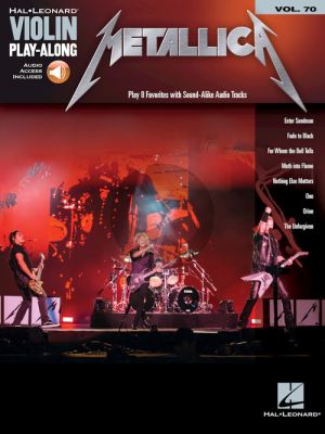 Metallica 8 Favorites (Violin Play-Along Series Vol.70 (Book with Audio online)