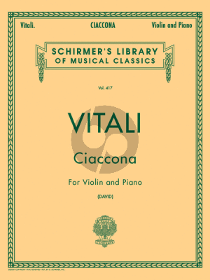 Vitali Ciaconna g-minor Violin/Piano (David)