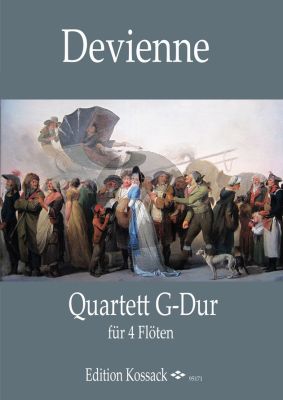 Devienne Quartett G-Dur 4 Flöten (Part./Stimmen)