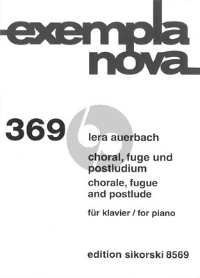 Auerbach Choral Fuge und Postludium Op.31 Klavier