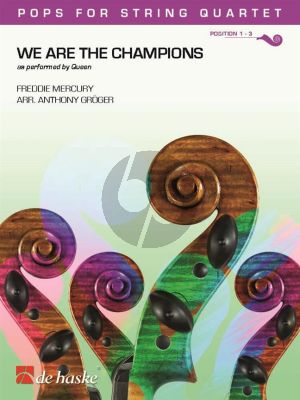 Mercury We are the Champions String Quartet (Score/Parts) (transcr. Anthony Gröger)