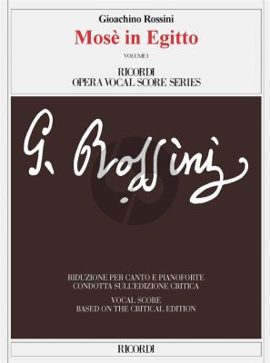Rossini Mosè in Egitto Vocal Score (2 vols) (it.)
