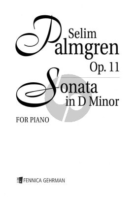 Palmgren Sonata d-minor Op.11 Piano