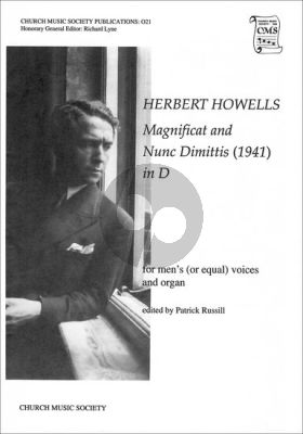 howells Magnificat & nunc Dimittis D major Upper/men's voices & organ