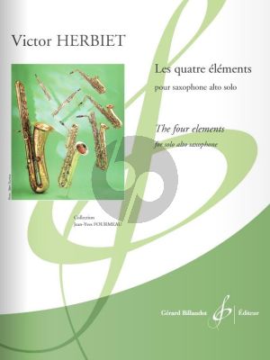 Herbiet Les quattre éléments Saxophone alto seule