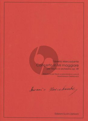 Mercadante Concerto E-major Op.49 Flute-Orchestra (piano red.) (edited by Mariateresa Dellaborra)