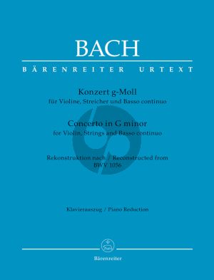 Bach Concerto g-minor (after BWV 1056) Violin-Strings and Basso Continuo (piano red.)