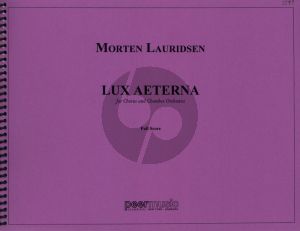 Lauridsen Lux Aeterna SATB and Orchestra Full Score