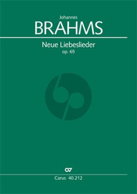 Brahms Neue Liebeslieder Walzer Op.65 SATB-Klavier 4 Hd (Partitur) (Michael Musgrave)