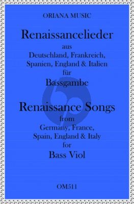 Renaissance Songs for 2 Bass Viols (Easy) (arranged by Johanna Valencia and Richard Carter)