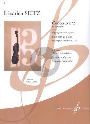 Seitz Concerto No.2 C-major Op.13 Viola-Piano (transcr. Frédéric Lainé)