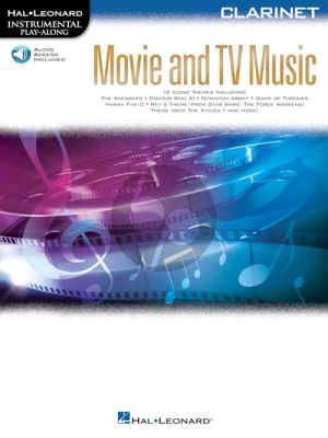 Movie and TV Music for Clarinet (Instrumental Play-Along) (Book with Audio online) (Book with Audio online)