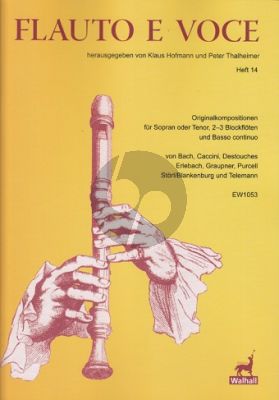 Flauto e Voce Heft 14 Soprano or Tenor Voice-2-3 Recorder-Bc (Score/Parts) (edited by Klaus Hofmann and Peter Thalheimer)