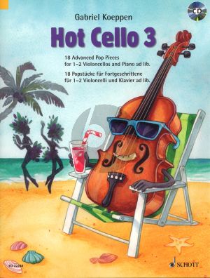 Koeppen Hot Cello Volume 3 - 18 Advanced Pop Pieces