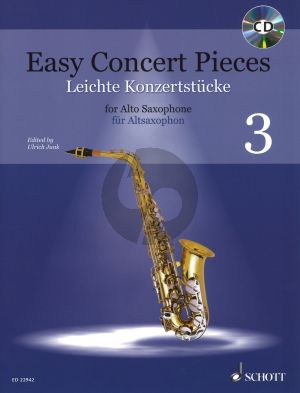 Easy Concert Pieces Volume 3 for Alto Sax and Piano with Cd