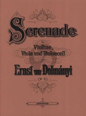 Dohnanyi Serenade Opus 10 Violine-Viola-Violoncello Stimmen