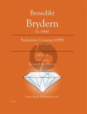 Brydern Pedestrian Crossing (1999) for 4 Violas (Prepared and Edited by Kenneth Martinson) (Urtext)