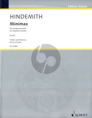 Hindemith Minimax saxophone quartet