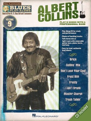 Albert Collins Hal Leonard Blues Play-Along Volume 9 Book & CD (All C-Bb-Eb and Bass Clef Instr.)