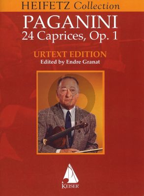 Paganini 24 Caprices Opus 1 for Violin Solo ( Heifetz Collection ) (edited by Endre Granat)