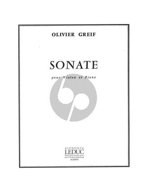 Greif Sonate Violon et Piano