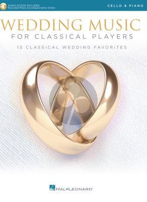 Wedding Music for Classical Players – Cello and Piano (Book with Audio online)