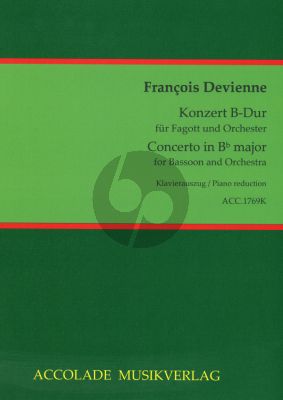 Devienne Konzert B-Dur Fagott und Orchester (Klavierauszug) (Bodo Koenigsbeck)