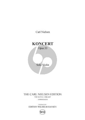 Nielsen Concerto Opus 33 Violin and Orchestra (Violin solo part)