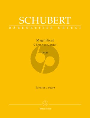 Schubert Magnificat in C-Dur D. 486 Soli-Chor-Orchester (Partitur) (Rudolf Faber)