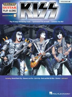 Kiss 15 Songs (Deluxe Guitar Play-Along Volume 18) (Book with Audio online)