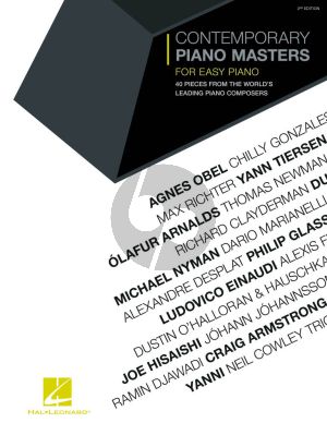 Contemporary Piano Masters for Easy Piano (2nd edition) (40 pieces from 20 of the world's leading piano composers)