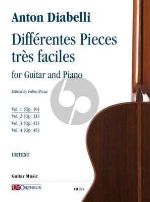 Diabelli Différentes Pieces très faciles for Guitar and Piano Vol. 1 Opus 10 (edited by Fabio Rizza)