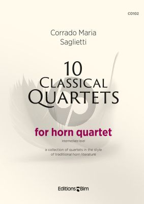 Saglietti 10 Classical Quartets 4 Horns (Score/Parts)