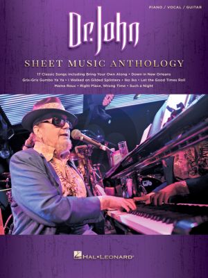 Dr. John Sheet Music Anthology Piano-Vocal-Guitar