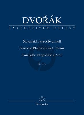 Dvorak Slavonic Rhapsody G-minor Opus 45 No. 2 Study Score (edited by Robert Simon)
