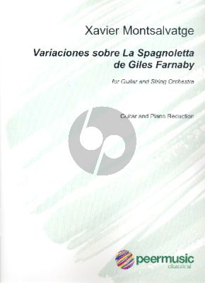 Montsalvatge Variaciones sobre La Spagnoletta de Giles Farnaby Harp and String Orchestra (Guitar and Piano reduction)