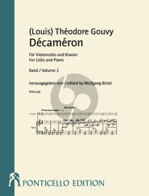 Gouvy Décameron Opus 28 Band 2 (No. 6 - 10) Violoncello und Klavier (herausgegeben von Wolfgang Birtel)