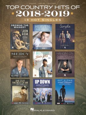 Top Country Hits of 2018-2019 Piano-Vocal-Guitar (18 Hot Singles)