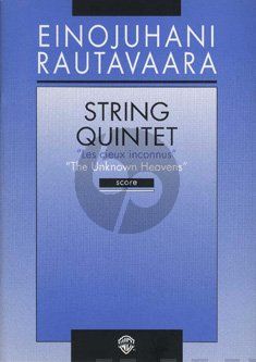 Rautavaara String Quintet "The Unknown Heavens" Set of Parts
