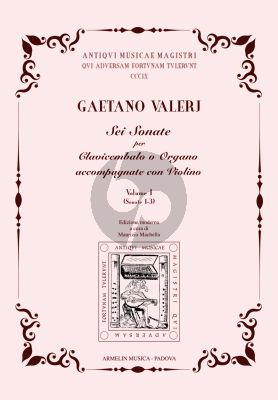 Varelj 6 Sonate per Clavicembalo o Organo accompagnate con Violino. Vol. 1 (Maurizio Machella)