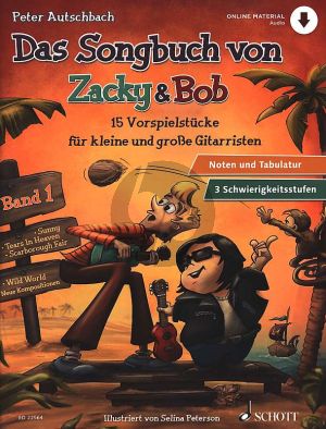 Autschbach Das Songbuch von Zacky & Bob Gitarre (15 Vorspielstücke für kleine und große Gitarristen) (Buch mit Audio online)