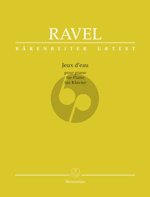 Ravel Jeux d'eau for Piano (edited by Nicolas Southon)