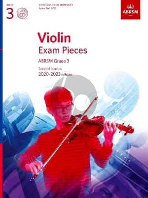 Album Violin Exam Pieces 2020-2023, ABRSM Grade 3 Solo Part with Piano and Cd