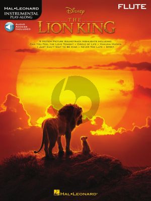 The Lion King for Flute (Book with Audio online)